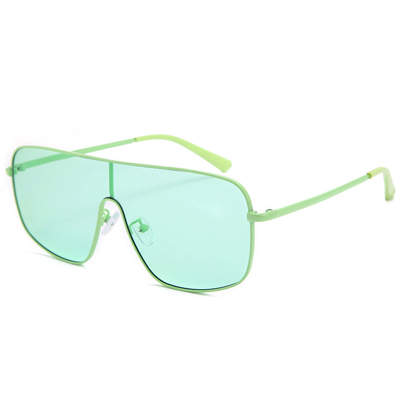 One-piece Sunglasses Female Personality Color Glasses Ins Street Fashion Trendy Sunglasses