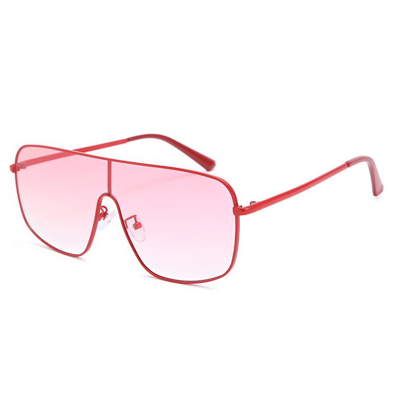 One-piece Sunglasses Female Personality Color Glasses Ins Street Fashion Trendy Sunglasses