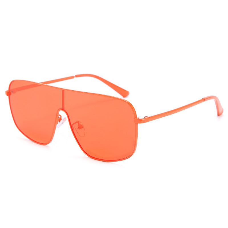 One-piece Sunglasses Female Personality Color Glasses Ins Street Fashion Trendy Sunglasses