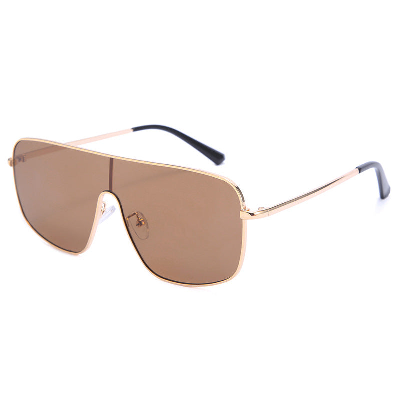 One-piece Sunglasses Female Personality Color Glasses Ins Street Fashion Trendy Sunglasses