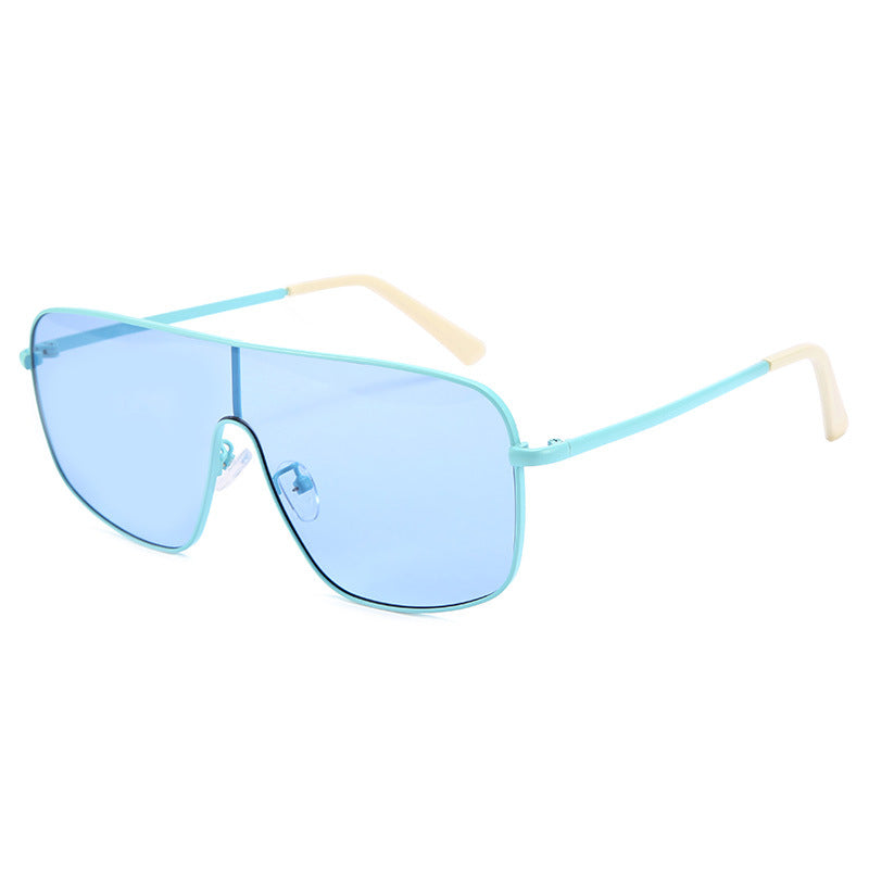 One-piece Sunglasses Female Personality Color Glasses Ins Street Fashion Trendy Sunglasses