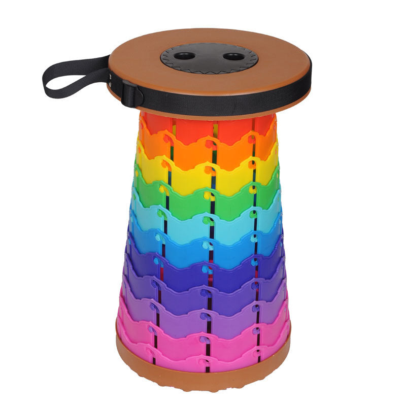 Butt Buddy Retractable Rainbow Stool