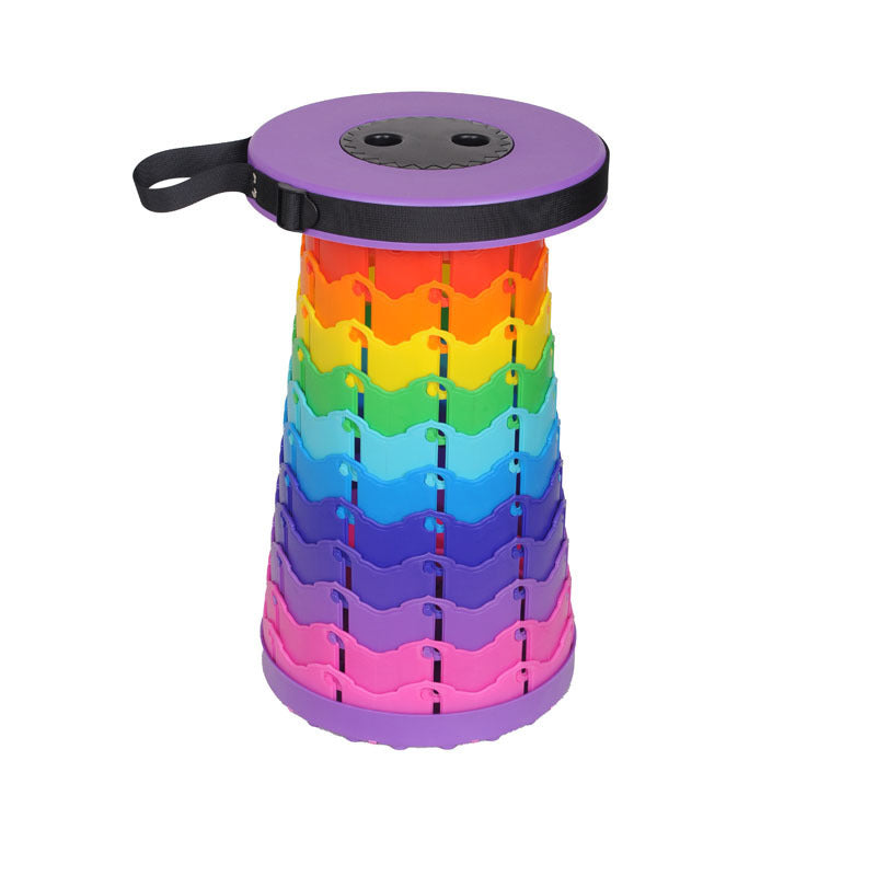 Butt Buddy Retractable Rainbow Stool