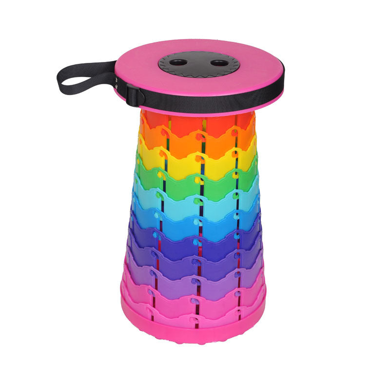 Butt Buddy Retractable Rainbow Stool