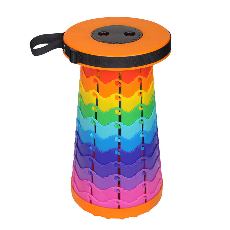 Butt Buddy Retractable Rainbow Stool