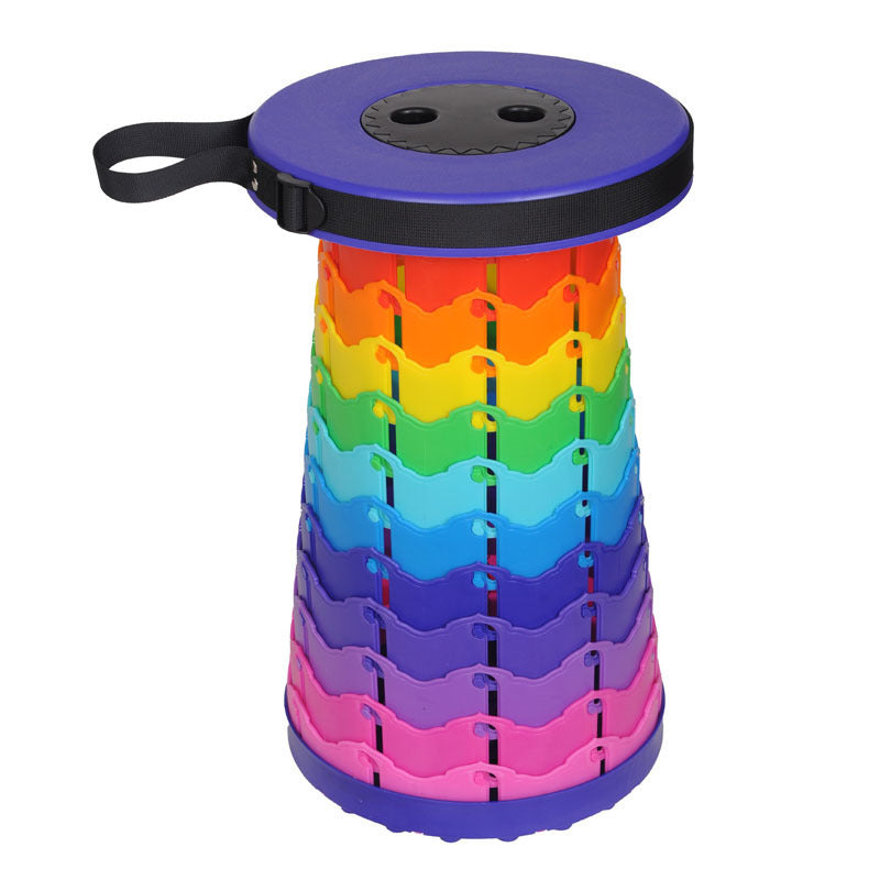 Butt Buddy Retractable Rainbow Stool