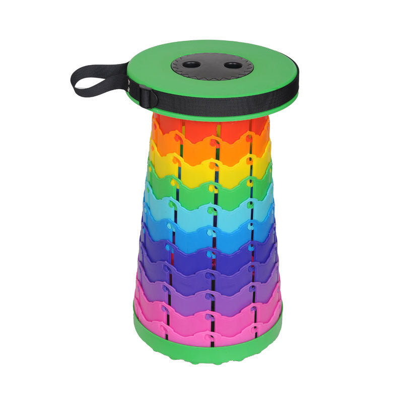 Butt Buddy Retractable Rainbow Stool