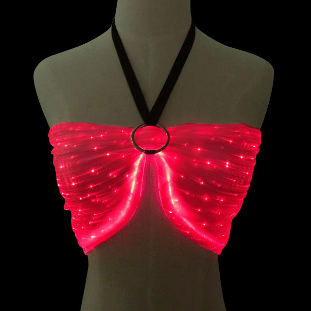 LED fiber optic luminous clothing