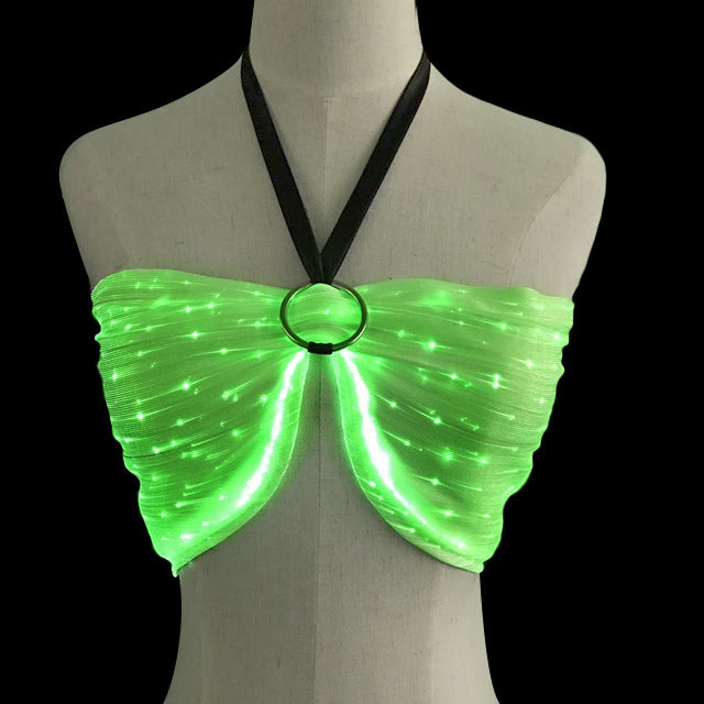 LED fiber optic luminous clothing