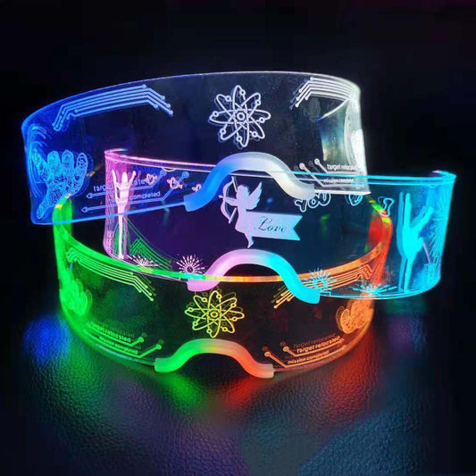 Halloween Amazon LED Colorful Glowing Glasses Christmas